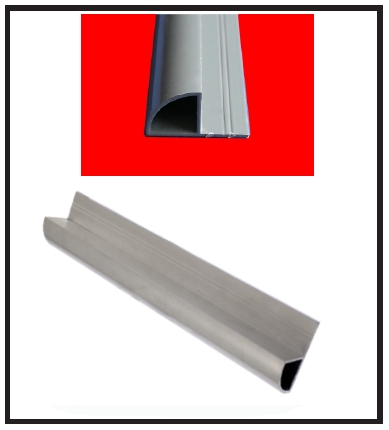 Perfil remate multipainel - ALUM�NIO